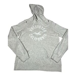 Hollister California Gray‎ Hoodie Sweatshirt Womens Small Casual Pullover